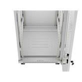 Lanberg 19" szabadon álló rack szekrény 32U/600X800 üvegajtó, lapraszerelt, LCD kijelző, szürke V2