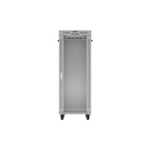 Lanberg 19" szabadon álló rack szekrény 32U/600X800 üvegajtó, lapraszerelt, LCD kijelző, szürke V2