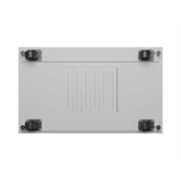 Lanberg 19" szabadon álló rack szekrény 42U/600X1000 üvegajtó, lapraszerelt, LCD kijelző, szürke