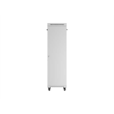 Lanberg 19" szabadon álló rack szekrény 42U/600X1000 üvegajtó, lapraszerelt, LCD kijelző, szürke