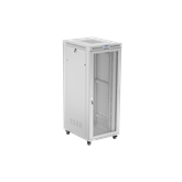 Lanberg 19" szabadon álló rack szekrény 42U/800X1000 perforált ajtó, lapraszerelt, LCD kijelző, szürke