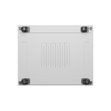 Lanberg 19" szabadon álló rack szekrény 42U/800X1000 perforált ajtó, lapraszerelt, LCD kijelző, szürke