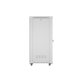 Lanberg 19" szabadon álló rack szekrény 42U/800X1000 perforált ajtó, lapraszerelt, LCD kijelző, szürke