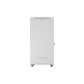 Lanberg 19" szabadon álló rack szekrény 42U/800X1000 perforált ajtó, lapraszerelt, LCD kijelző, szürke