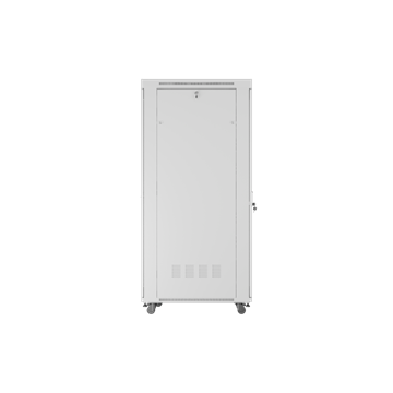Lanberg 19" szabadon álló rack szekrény 42U/800X1000 perforált ajtó, lapraszerelt, LCD kijelző, szürke