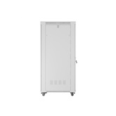Lanberg 19" szabadon álló rack szekrény 42U/800X1000 üvegajtó, lapraszerelt, LCD kijelző, szürke V2