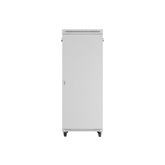 Lanberg 19" szabadon álló rack szekrény 42U/800X1000 üvegajtó, lapraszerelt, LCD kijelző, szürke V2