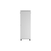 Lanberg 19" szabadon álló rack szekrény 47U/800X1000 üvegajtó, lapraszerelt, LCD kijelző, szürke