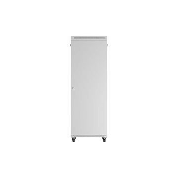 Lanberg 19" szabadon álló rack szekrény 47U/800X1000 üvegajtó, lapraszerelt, LCD kijelző, szürke