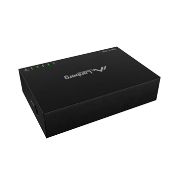Lanberg 5 portos Gigabit Desktop Switch, fémházas, 12V