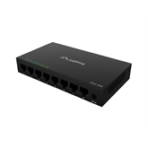 Lanberg 8 portos Gigabit Desktop Switch, fémházas, 12V