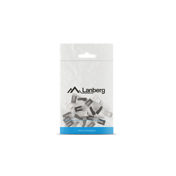 Lanberg CAT.6 FTP árnyékolt 8P8C csatlakozó, átfűzhető verzió - 100db/cs