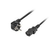 Lanberg CEE 7/7->IEC 320 C13 tápkábel 1,8 m, VDE fekete