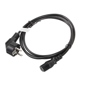 Lanberg CEE 7/7->IEC 320 C13 tápkábel 1,8 m, VDE fekete