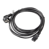 Lanberg CEE 7/7->IEC 320 C13 tápkábel, 5 m, VDE, fekete