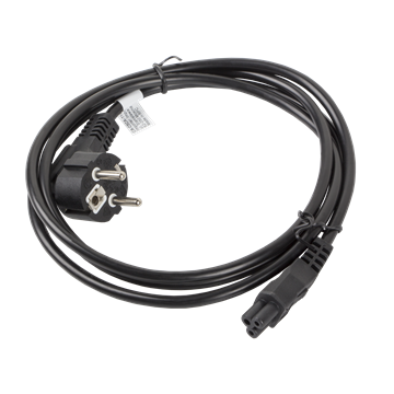 Lanberg CEE 7/7 (Mickey)->IEC 320 C5 tápkábel, 1,8 m, VDE, fekete