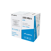 Lanberg 100Mb/s U/UTP rézzel bevont (CCA) fali kábel 305m, AWG24, PVC, 100Mhz, Fca, kék