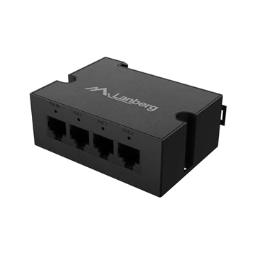 Lanberg DIN sínre szerelhető PoE Extender, 30W