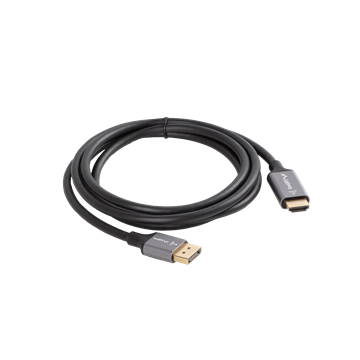Lanberg DisplayPort (M)->HDMI (M) kábel 1,8 m, 4K, fekete-ezüst