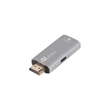 Lanberg HDMI (M)->DISPLAYPORT(F) 4K adapter, szürke
