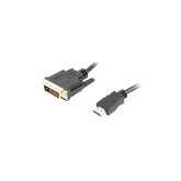 Lanberg HDMI (M)->DVI-D (M) (24+1) kábel 1,8 m, fekete