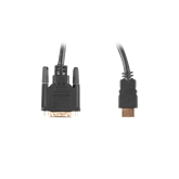 Lanberg HDMI (M)->DVI-D (M) (24+1) kábel 1,8 m, fekete