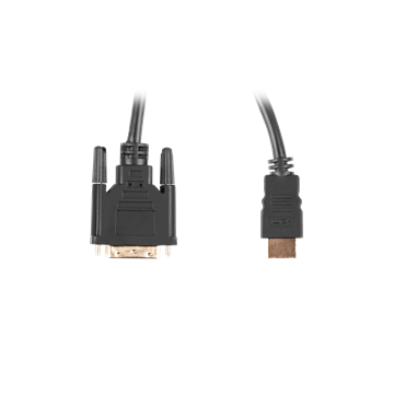 Lanberg HDMI (M)->DVI-D (M) (24+1) kábel 1,8 m, fekete