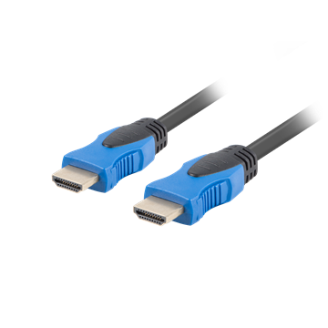 Lanberg HDMI (M/M) v2.0 kábel, 15 m, 4K, réz, fekete
