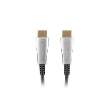 Lanberg HDMI (M/M) v2.0 kábel 20 m, optikai, fekete, AOC