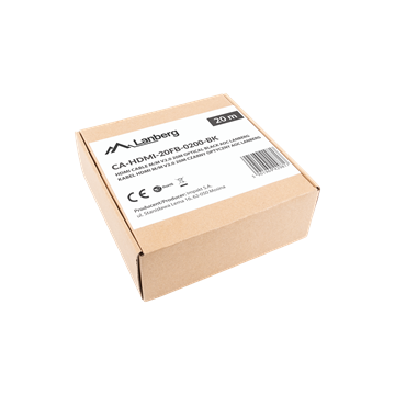 Lanberg HDMI (M/M) v2.0 kábel 20 m, optikai, fekete, AOC