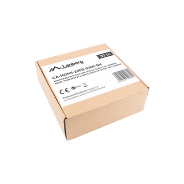 Lanberg HDMI (M/M) v2.0 kábel, 30 m, optikai, fekete, AOC