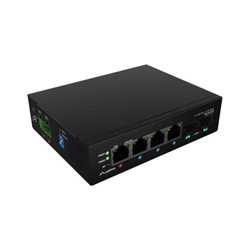Lanberg Light Industrial 6 portos Gigabit PoE Switch (4xPoE, 2xSFP, 90W)