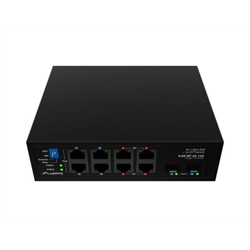 Lanberg Light Industrial 10 portos Gigabit PoE Switch (8xPoE, 2xSFP, 120W)