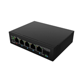 Lanberg Light Industrial 6 portos PoE Switch (4xPoE, 90W)