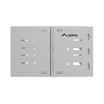 Lanberg Összecsukható 19" 6U keret 497x400/240, falra rögzíthető, szürke