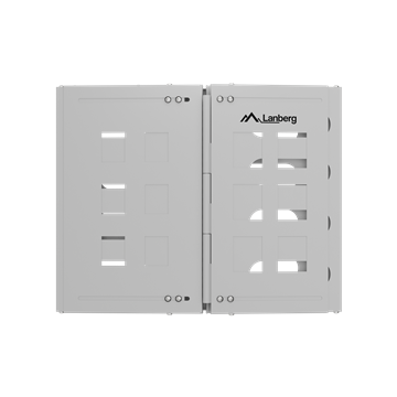Lanberg Összecsukható 19" 8U keret 497x400/240, falra rögzíthető, szürke