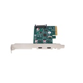 Lanberg PCI Express X1 kártya › 2x USB-C 3.2 Gen 2x1 alacsony profilú