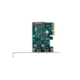 Lanberg PCI Express X1 kártya › 2x USB-C 3.2 Gen 2x1 alacsony profilú