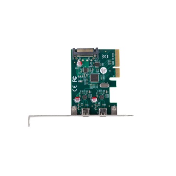 Lanberg PCI Express X1 kártya › 2x USB-C 3.2 Gen 2x1 alacsony profilú