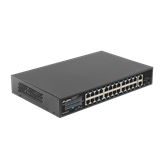 Lanberg Switch 24x 1GbE PoE+/ 2x GbE/ 2 SFP ,19" rackes (360W)