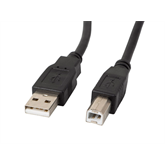 Lanberg USB-A (M)->USB-B (M) 2.0 kábel, 1 m, fekete