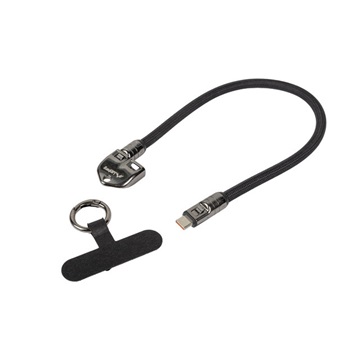 Lanberg USB-C (M/M) 2.0 kábel, 0,3M, nyakpánt/kulcstartó, 240W