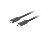 Lanberg USB-C 3.1 Gen2 kábel, 1,8 m, Quick Charge 4.0 PD100W, fekete
