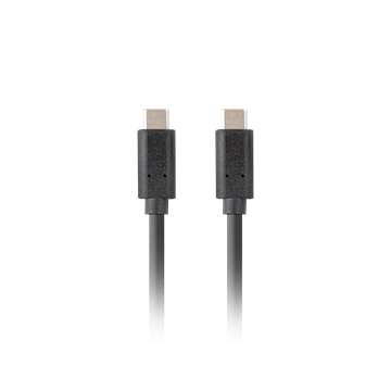 Lanberg USB-C 3.1 Gen2 kábel, 1,8 m, Quick Charge 4.0 PD100W, fekete
