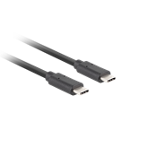 Lanberg USB-C 3.1 Gen2 kábel, 1,8 m, Quick Charge 4.0 PD100W, fekete