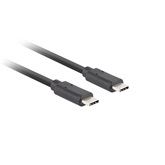 Lanberg USB-C (M/M) 3.1 Gen 2 kábel, 1 m, 10 Gb/s PD 100W, fekete