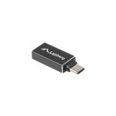 Lanberg USB-C (M) 3.1->USB-A (F) adapter, fekete, OTG