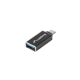 Lanberg USB-C (M) 3.1->USB-A (F) adapter, fekete, OTG