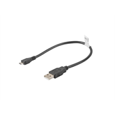 Lanberg USB micro (M)->USB-A (M) 2.0 kábel, 0,3 m, fekete