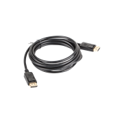 Lanberg displayport v1.2 kábel, 4K@60Hz, 3 méter, fekete